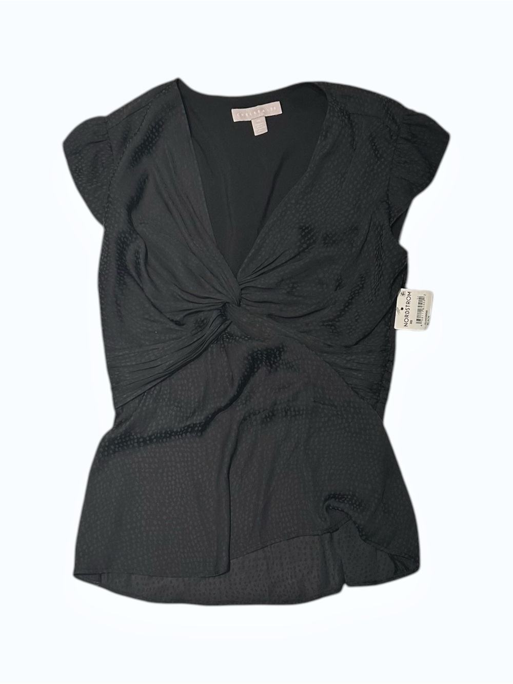 Chelsea 28 Black Top with Knot Detail